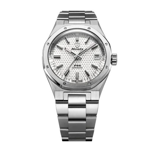 NIVADA GRENCHEN F77 SST WHITE MK2 DATE - 38 MM - F77 - ZNAČKY