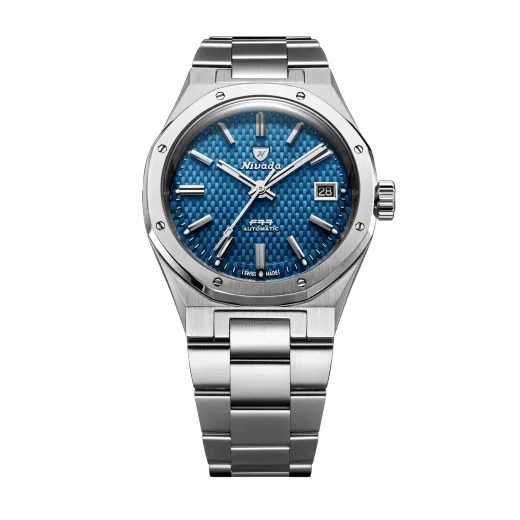 NIVADA GRENCHEN F77 SST BLUE MK2 DATE - 38 MM - F77 - ZNAČKY
