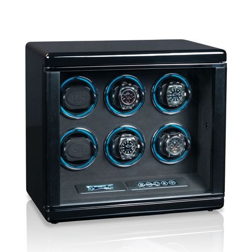 WATCH WINDER HEISSE & SÖHNE CHICAGO 6 70019-225.142 - WATCH WINDERS - ACCESSORIES
