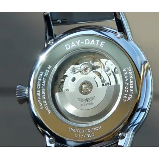 AVIATOR DOUGLAS DAY-DATE 45 AUTOMATIC V.3.44.2.400.4 - DOUGLAS DAY-DATE - BRANDS
