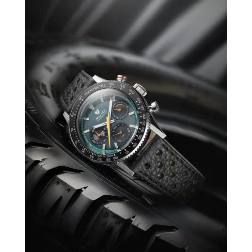 NIVADA GRENCHEN CHRONOKING MECAQUARTZ RACING GREEN - INTER. BEZEL - CHRONOMASTER - BRANDS
