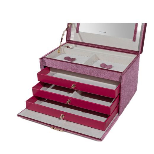JEWELLERY BOX FRIEDRICH LEDERWAREN CHENILLE 23343-9 - JEWELLERY BOXES - ACCESSORIES