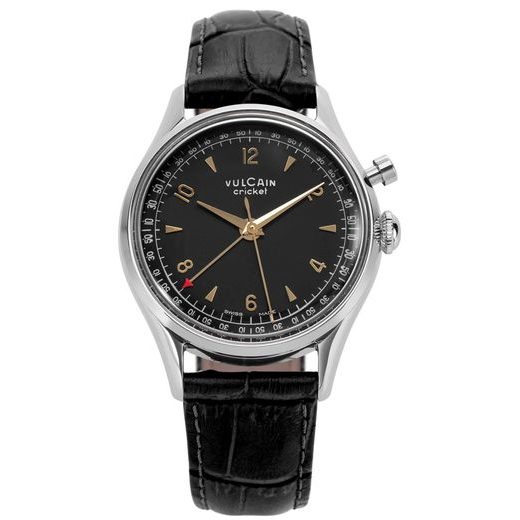 VULCAIN CRICKET TRADITION 39 MM - BLACK/GOLD - CRICKET TRADITION - ZNAČKY