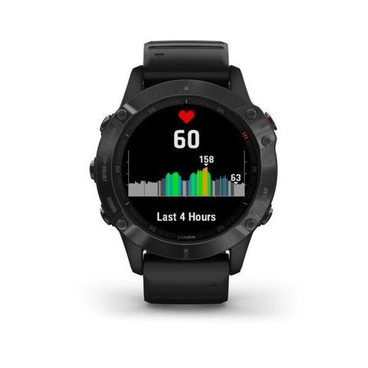 GARMIN FENIX6 PRO GLASS, BLACK/BLACK BAND (MAP/MUSIC) 010-02158-02 - GARMIN - ZNAČKY