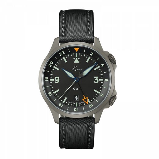 LACO FLIEGER FRANKFURT GMT SCHWARZ 862120.2 - PILOT SPECIAL MODELS - ZNAČKY