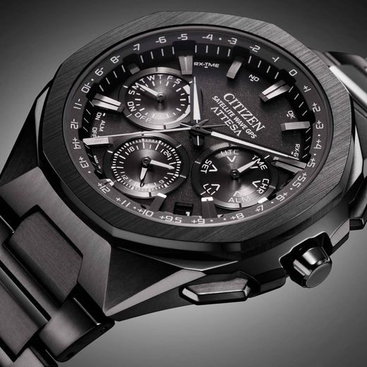 CITIZEN ATTESA SPACESHIP SATELLITE WAVE GPS CC4105-69E - SUPER TITANIUM - ZNAČKY