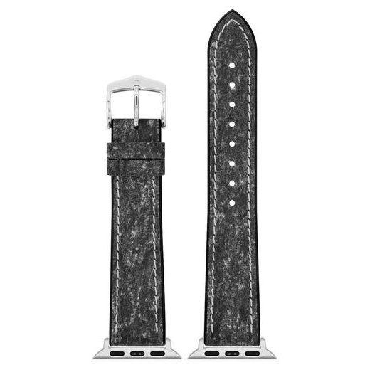 ŘEMÍNEK HIRSCH STONE PRO APPLE WATCH - ČERNÝ - STRAPS - ACCESSORIES