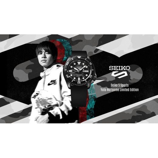 SEIKO 5 SPORTS SKX CAMOUFLAGE STREET STYLE SRPJ39K1 YUTO HORIGOME LIMITED EDITION - SEIKO 5 SPORTS 2019 - ZNAČKY