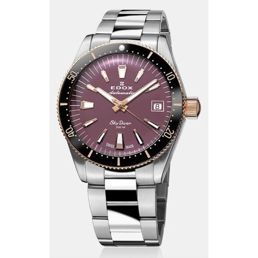 EDOX SKYDIVER 38 DATE AUTOMATIC 80131-357RNRM-VIO - SKYDIVER - ZNAČKY