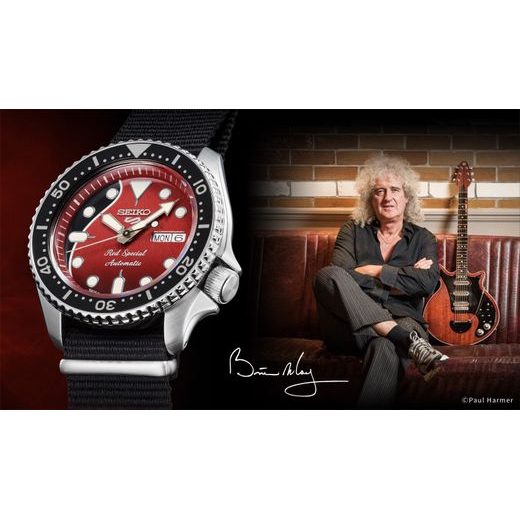 SEIKO 5 SPORTS BRIAN MAY LIMITED EDITION SRPE83K1 RED SPECIAL - SEIKO 5 - ZNAČKY