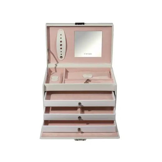 FRIEDRICH LEDERWAREN CLASSICO ROSÉ JEWELLERY CASE 23238-10 - JEWELLERY BOXES - ACCESSORIES