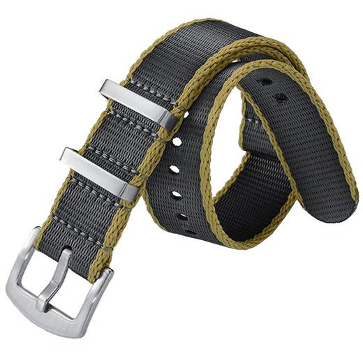 ŘEMÍNEK NATO SPORTS ŠEDÝ/PÍSKOVÝ OKRAJ 20 MM - STRAPS - ACCESSORIES