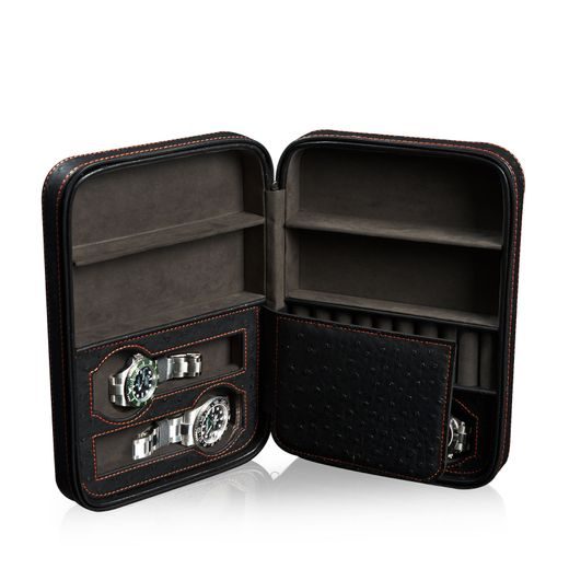 TRAVEL WATCH CASE HEISSE & SÖHNE ORGANIZER 70019-99 - WATCH BOXES - ACCESSORIES