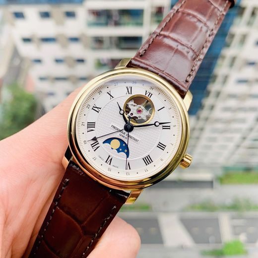 FREDERIQUE CONSTANT CLASSICS HEART BEAT MOONPHASE DATE AUTOMATIC FC-335MC4P5 - CLASSICS GENTS - BRANDS