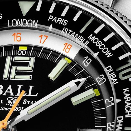 BALL ENGINEER MASTER II DIVER WORLDTIME LIMITED EDITION COSC DG2232A-SC-BK - ENGINEER MASTER II - BRANDS