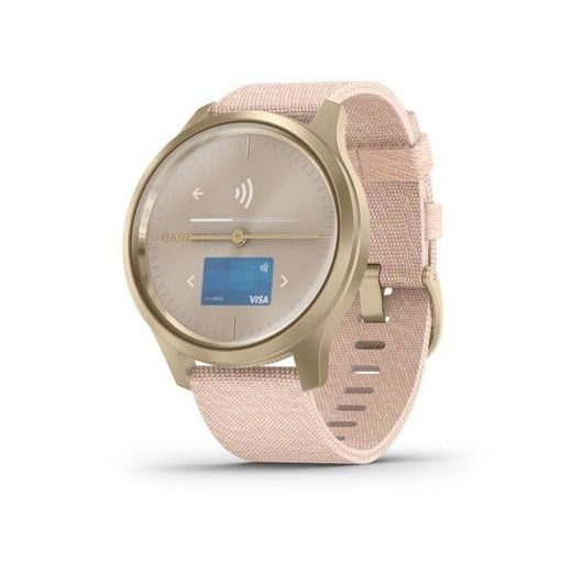 GARMIN VÍVOMOVE 3 STYLE, LIGHTGOLD/PINKNYLON BAND 010-02240-22 - VIVOMOVE3 STYLE - BRANDS