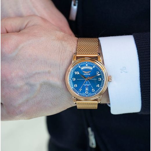 AVIATOR DOUGLAS DAY-DATE 45 AUTOMATIC V.3.44.2.402.5 - DOUGLAS DAY-DATE - BRANDS