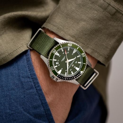 HAMILTON KHAKI NAVY SCUBA AUTO H82375961 - KHAKI NAVY - BRANDS