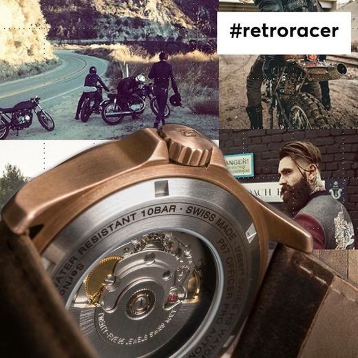 TRASER P67 OFFICER PRO AUTOMATIC BRONZE BROWN, LEATHER - HERITAGE - BRANDS