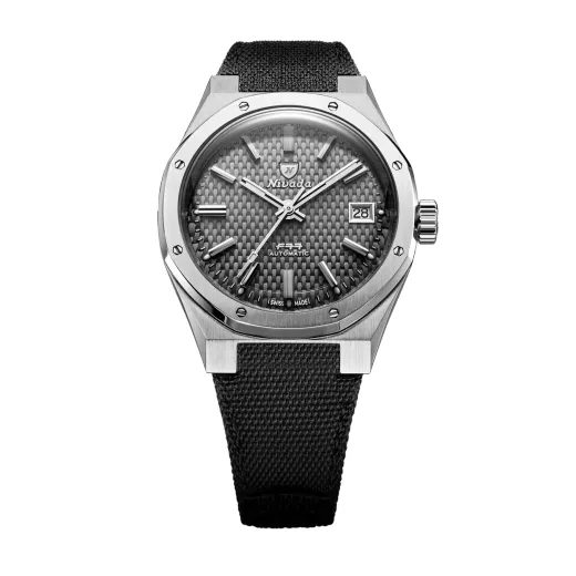 NIVADA GRENCHEN F77 SST GREY MK2 DATE - 38 MM - F77 - ZNAČKY
