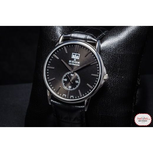 EDOX LES BÉMONTS BIG DATE SMALL SECOND 64012-3-NIN - LES BÉMONTS - ZNAČKY