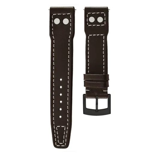 KOŽENÝ ŘEMÍNEK BIATEC PILOT | TMAVĚ HNĚDÝ - 20 MM - ŘEMÍNKY - OSTATNÍ