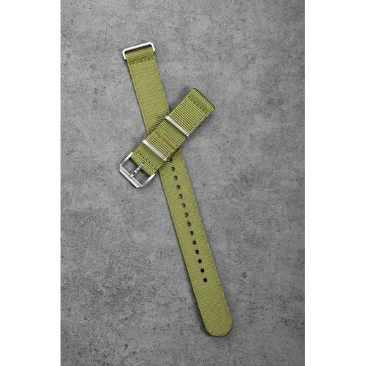 OLIVE NYLON NATO STRAP NIVADA GRENCHEN - STRAPS - ACCESSORIES