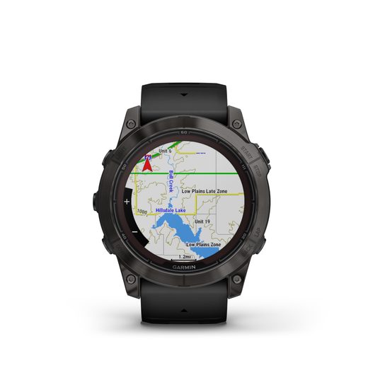 GARMIN FĒNIX 7X PRO SAPPHIRE SOLAR EDITION CARBON GRAY DLC TITANIUM / BLACK BAND - 010-02778-11 - FENIX 7X - BRANDS