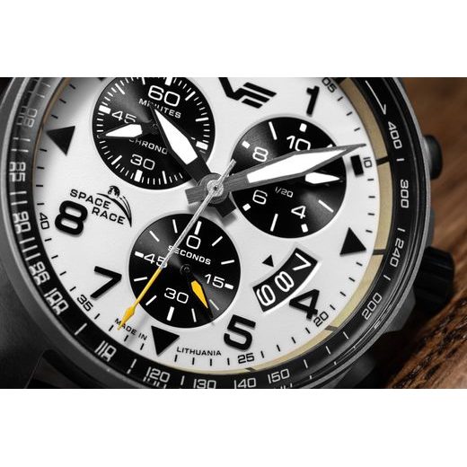 VOSTOK EUROPE SPACE RACE CHRONO LINE 6S30-325A743 - YELLOW RUBBER STRAP - SPACE RACE - BRANDS