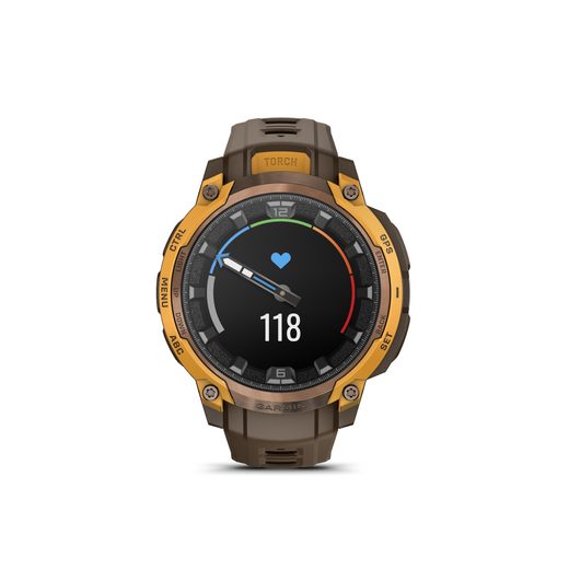 GARMIN INSTINCT® CROSSOVER AMOLED BRONZE/SUNBURST 010-03398-01 - INSTINCT CROSSOVER - BRANDS