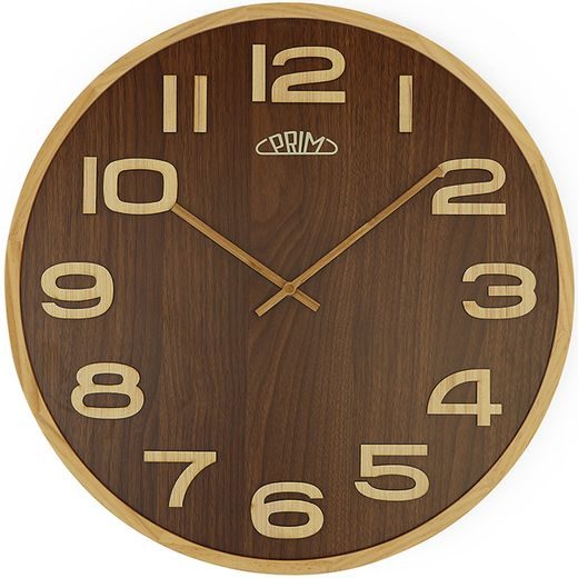 WALL CLOCK PRIM TIMBER VENEER E07P.4153.50 - WALL CLOCK - ACCESSORIES