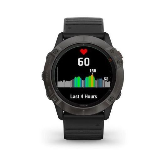 GARMIN FENIX6X PRO SOLAR, TITANIUMGRAYDLC/BLACK BAND (MAP/MUSIC) 010-02157-21 - FENIX 6X - BRANDS