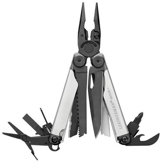 MULTITOOL LEATHERMAN WAVE PLUS BLACK & SILVER - KLEŠTĚ A MULTITOOLY - OSTATNÍ