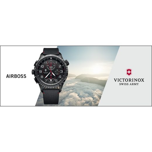 VICTORINOX AIRBOSS MECHANICAL CHRONOGRAPH MACH 9 BLACK EDITION 241716 - VICTORINOX - ZNAČKY