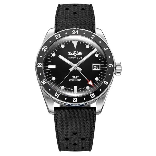 VULCAIN SKINDIVER GMT - BLACK LUMINOVA BEIGE WHITE - SKINDIVER NAUTIQUE - ZNAČKY