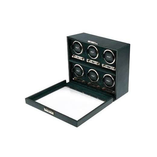 WATCH WINDER WOLF BRITISH RACING GREEN 792441 - WATCH WINDERS - ACCESSORIES