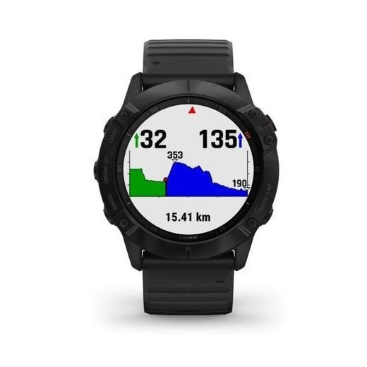 GARMIN FENIX6X PRO GLASS, BLACK/BLACK BAND (MAP/MUSIC) 010-02157-01 - GARMIN - ZNAČKY