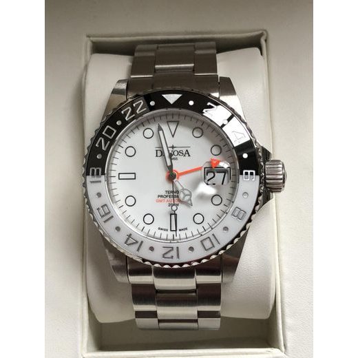 DAVOSA TERNOS PROFESSIONAL GMT AUTOMATIC BLACK+WHITE 161.571.15 - DAVOSA - ZNAČKY