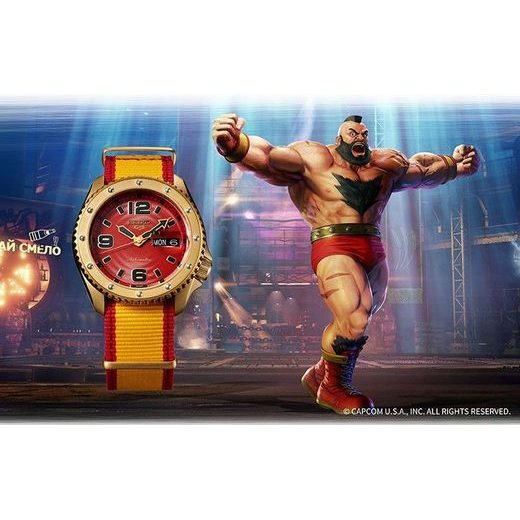 SEIKO 5 SPORTS SRPF24K1 ZANGIEF STREET FIGHTER LIMITED EDITION - SEIKO 5 SPORTS 2019 - ZNAČKY