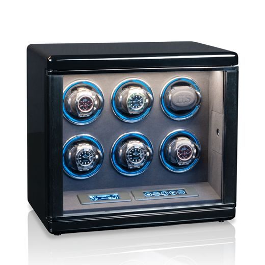 WATCH WINDER HEISSE & SÖHNE CHICAGO 6 70019-225.142 - WATCH WINDERS - ACCESSORIES