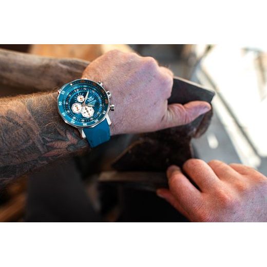 VOSTOK EUROPE LUNOCHOD-2 MULTIFUNCIONAL LINE YM86-620A636 – CUREA DIN CAUCIUC ALBĂ - LUNOCHOD-2 - MĂRCI