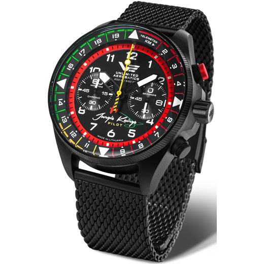 VOSTOK EUROPE JURGIS KAIRYS "UNLIMITED AEROBATICS" EDITION 2026 6S21-326C794 - BLACK STEEL BRACELET - LIMITED EDITION - BRANDS
