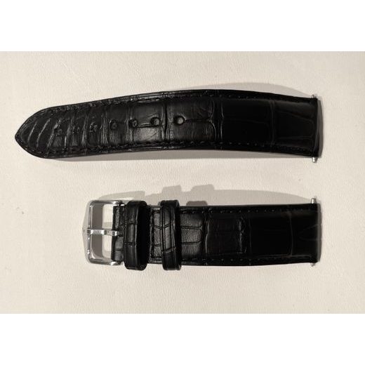 ŘEMÍNEK KOŽENÝ BALL ČERNÝ KROKODÝL 20 MM - ŘEMÍNKY - OSTATNÍ