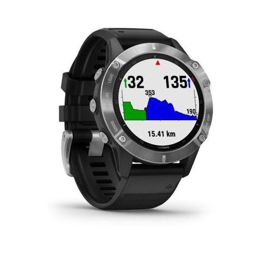 GARMIN FENIX6 GLASS, SILVER/BLACK BAND 010-02158-00 - GARMIN - ZNAČKY