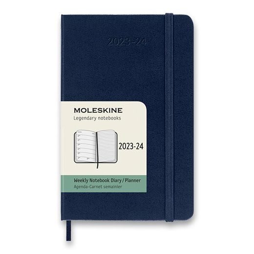 18MĚSÍČNÍ DIÁŘ MOLESKINE 2023-24 - S, TVRDÉ DESKY, TÝDENNÍ - DIÁŘE A ZÁPISNÍKY - OSTATNÍ