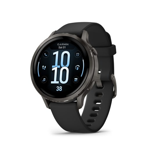 GARMIN VENU® 4 - 41 MM SLATE A ČERNÝ SILIKONOVÝ ŘEMÍNEK 010-03013-02 - VENU 4 - BRANDS