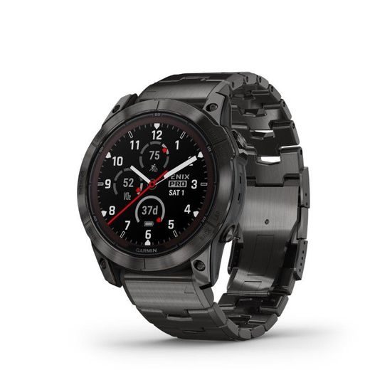 GARMIN FĒNIX 7X PRO SAPPHIRE SOLAR EDITION CARBON GRAY DLC TITANIUM S TITANOVÝM NÁRAMKEM VENTED - 010-02778-30 - FENIX 7X - ZNAČKY