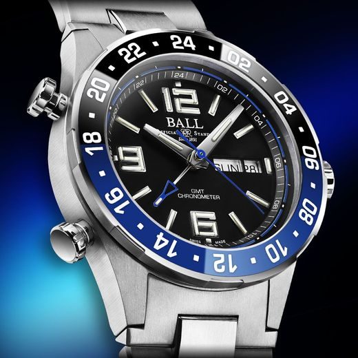 BALL ROADMASTER MARINE GMT COSC LIMITED EDITION DG3030B-S1CJ-BK - ROADMASTER - BRANDS