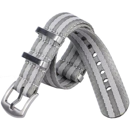 ŘEMÍNEK NATO SPORTS PROUŽKY, ŠEDO-STŘÍBRNÝ 22 MM - STRAPS - ACCESSORIES