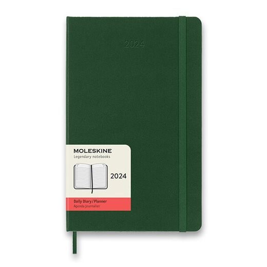 DIÁŘ MOLESKINE 2024 - PEVNÉ DESKY - L, DENNÍ - VÝBĚR BAREV 1206/57210 - DIARIES AND NOTEBOOKS - ACCESSORIES